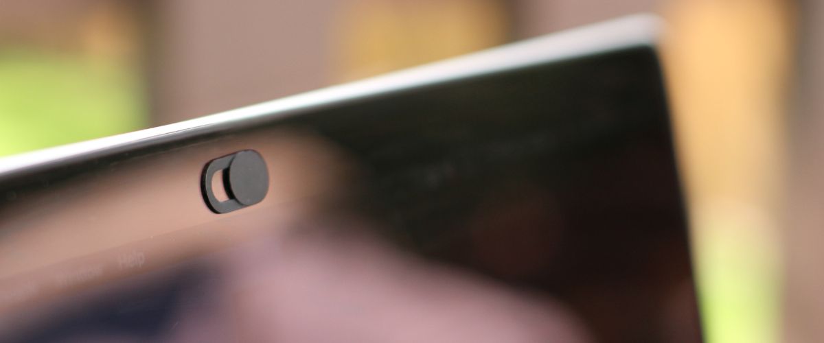 Webcam cover for laptop