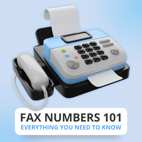 Fax numbers 101