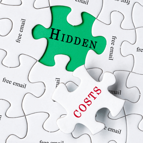 Free email hidden costs puzzle
